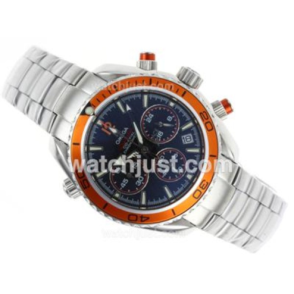 Omega Planet Ocean 007 Quantum Of Solace Edition Working Chronograph with Orange Bezel-Lady Size