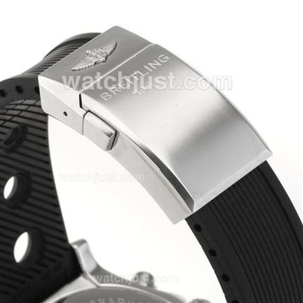 Breitling Skyland Avenger Working Chronograph with Black Dial-Rubber Strap