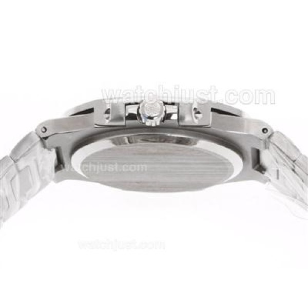 Patek Philippe Nautilus Swiss ETA 2836 Movement with White Dial S/S