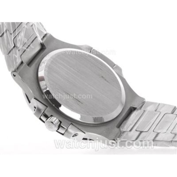 Patek Philippe Nautilus Swiss ETA 2836 Movement with White Dial S/S