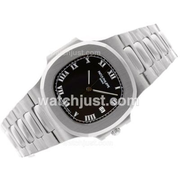 Patek Philippe Nautilus Swiss ETA 2836 Movement with Black Dial S/S
