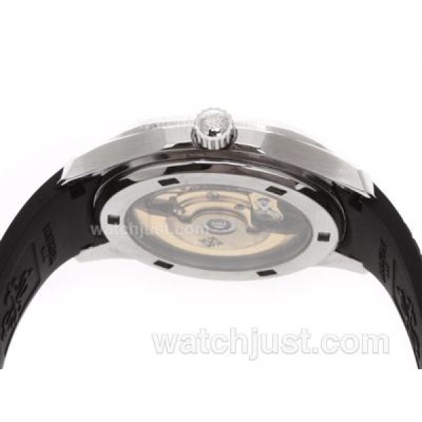 Patek Philippe Nautilus Swiss ETA 2836 Movement with Blue Dial-Rubber Strap