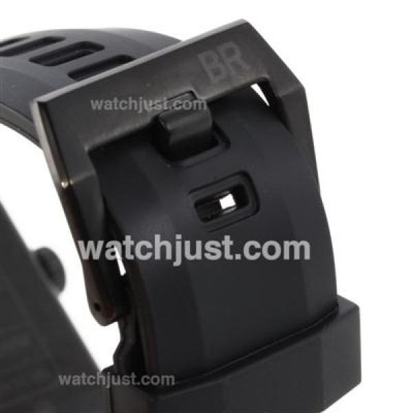 Bell & Ross BR 01-92 Automatic PVD Case with Black Dial-Orange Markers 46x46mm