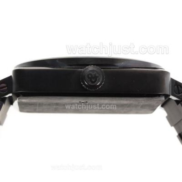 Bell & Ross BR 01-92 Automatic PVD Case with Black Dial-Orange Markers 46x46mm