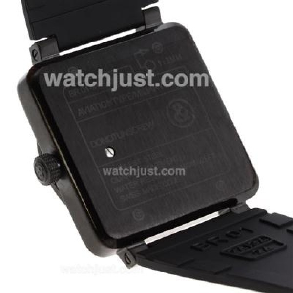 Bell & Ross BR 01-92 Automatic PVD Case with Black Dial-Orange Markers 46x46mm