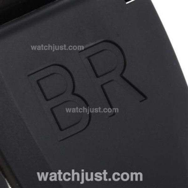 Bell & Ross BR 01-92 Automatic PVD Case with Black Dial-Orange Markers 46x46mm