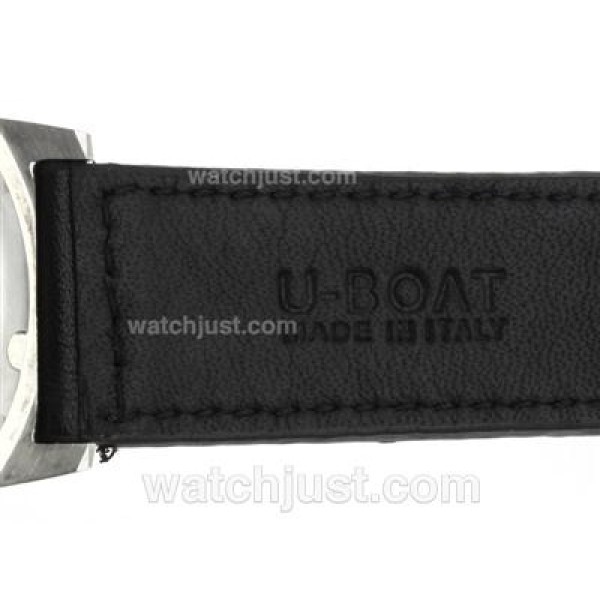 U-Boat Italo Fontana Automatic Black Dial with Gray Markers-Leather Strap