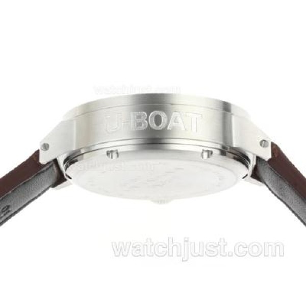 U-Boat Italo Fontana Working Chronograph White Dial with Black Markers-Leather Strap