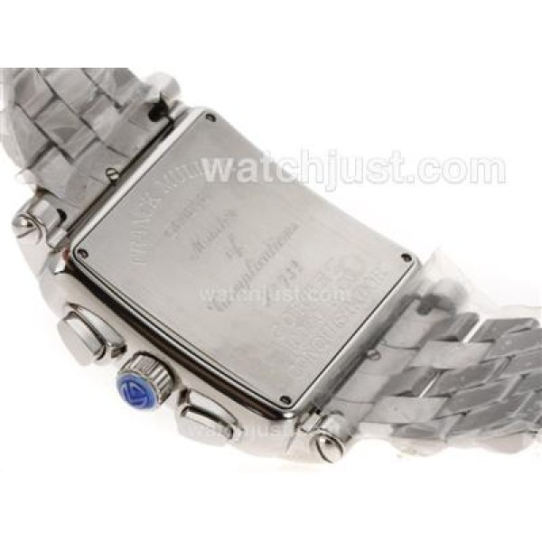 Franck Muller Conquistador King Chronograph Swiss Valjoux 7750 Movement with White Dial S/S