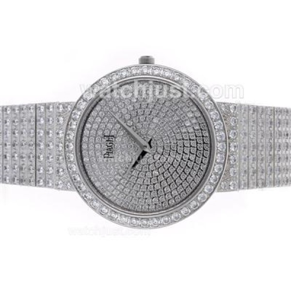 Piaget Limelight Swiss ETA Movement with Full Diamonds-Couple Watch