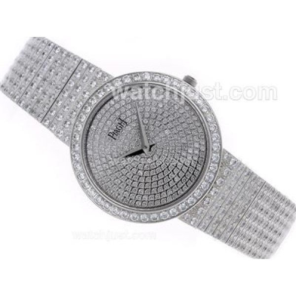 Piaget Limelight Swiss ETA Movement with Full Diamonds-Couple Watch