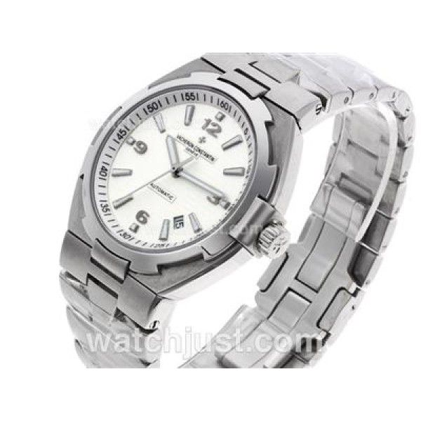 Vacheron Constantin Overseas Swiss ETA 2836 Movement with White Dial S/S-1:1 Version