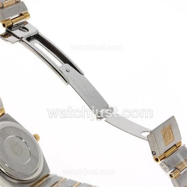 Omega Constellation Two Tone with Stick Marking and White Dial