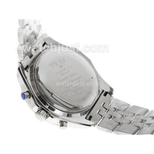 Breitling for Bentley 30s Chronograph Swiss Valjoux 7750 Movement with White Dial S/S