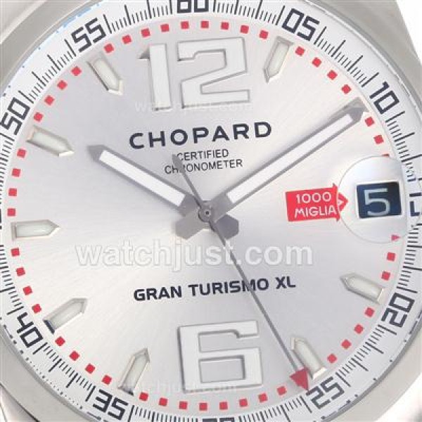 Chopard Gran Turismo XL Automatic with White Dial-Rubber Strap