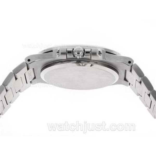 Patek Philippe Nautilus Swiss ETA 2836 Movement Diamond Bezel and Markers with Blue Dial S/S
