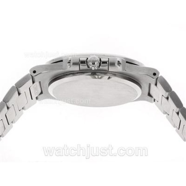 Patek Philippe Nautilus Swiss ETA 2836 Movement Diamond Bezel with White Dial S/S