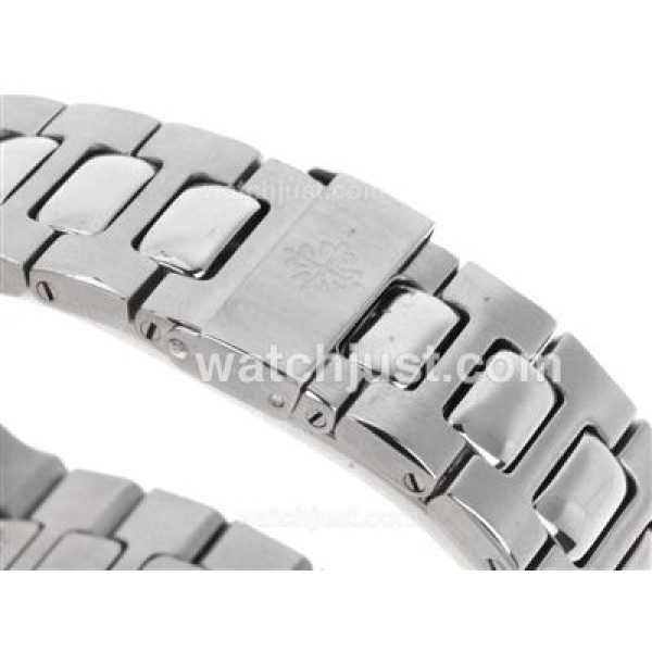Patek Philippe Nautilus Swiss ETA 2836 Movement Diamond Bezel with White Dial S/S