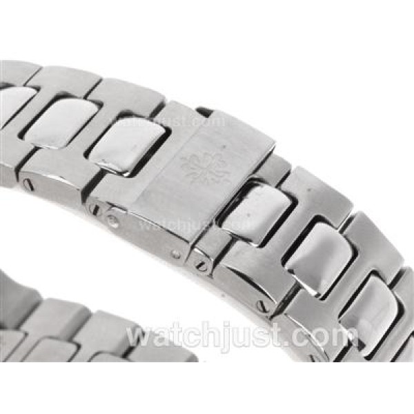 Patek Philippe Nautilus Swiss ETA 2836 Movement Diamond Bezel with Blue Dial S/S