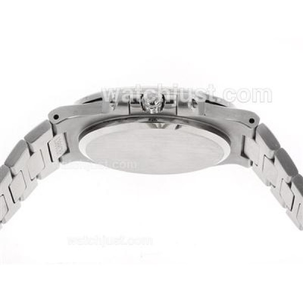 Patek Philippe Nautilus Swiss ETA 2836 Movement Diamond Bezel with Blue Dial S/S
