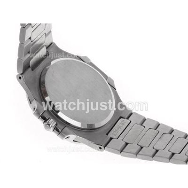 Patek Philippe Nautilus Swiss ETA 2836 Movement Diamond Bezel with Black Dial S/S