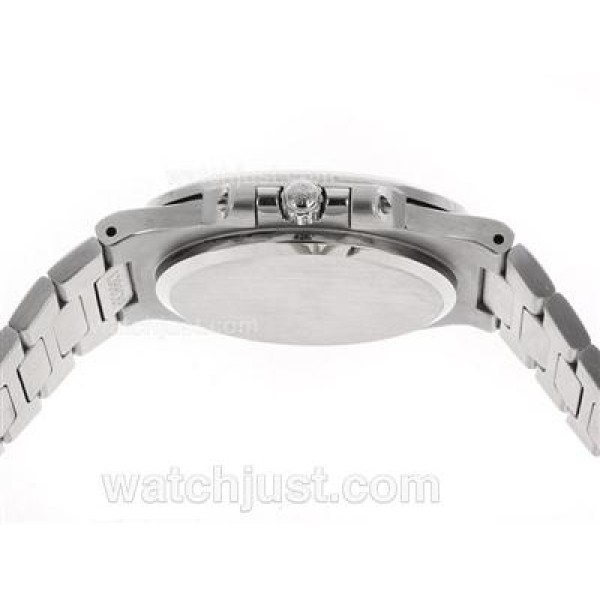 Patek Philippe Nautilus Swiss ETA 2836 Movement Diamond Bezel with Gray Dial S/S
