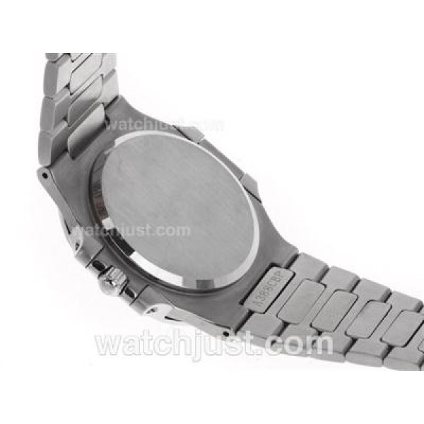 Patek Philippe Nautilus Swiss ETA 2836 Movement Diamond Bezel with Gray Dial S/S