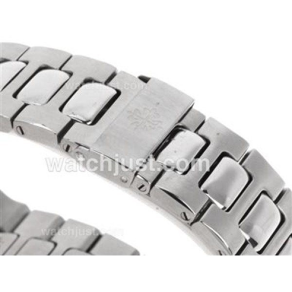 Patek Philippe Nautilus Swiss ETA 2836 Movement Diamond Bezel with Gray Dial S/S