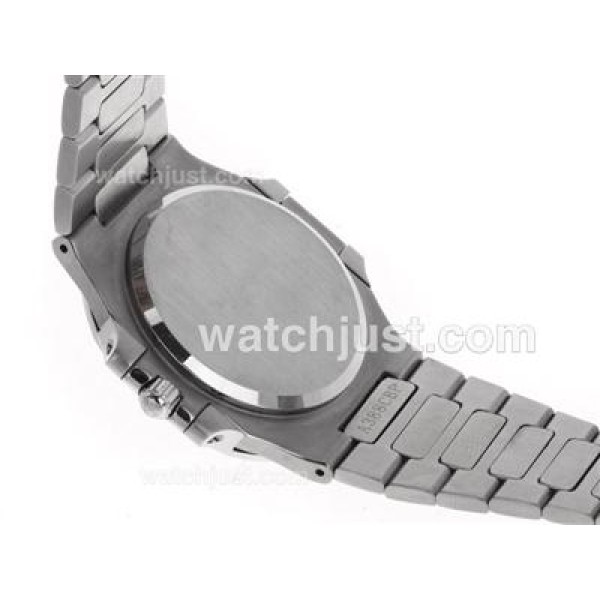 Patek Philippe Nautilus Swiss ETA 2836 Movement Diamond Bezel with Black Dial S/S