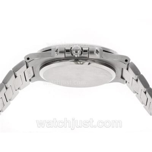 Patek Philippe Nautilus Swiss ETA 2836 Movement Diamond Bezel with White Dial S/S