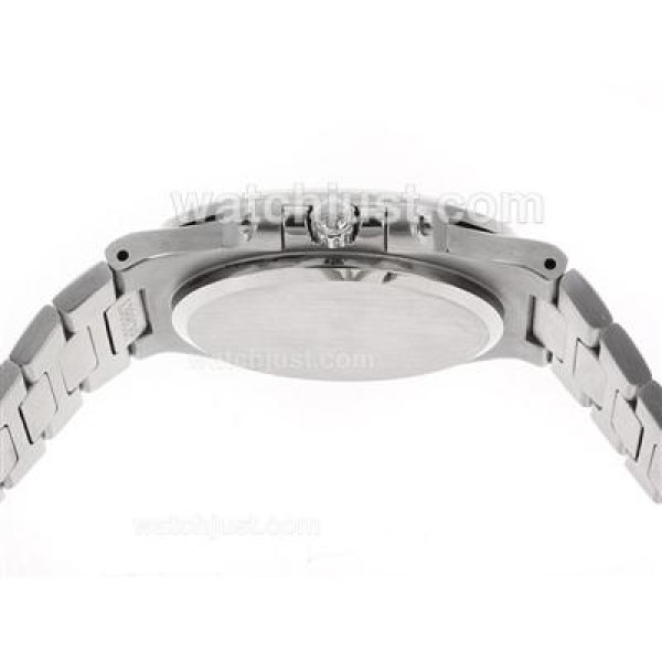 Patek Philippe Nautilus Swiss ETA 2836 Movement Diamond Bezel with White Dial S/S