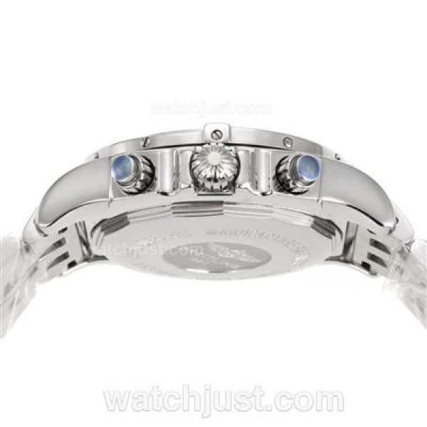 Breitling Chronomat B01 Swiss Valjoux 7750 Movement Stick Markers with Blue Dial S/S