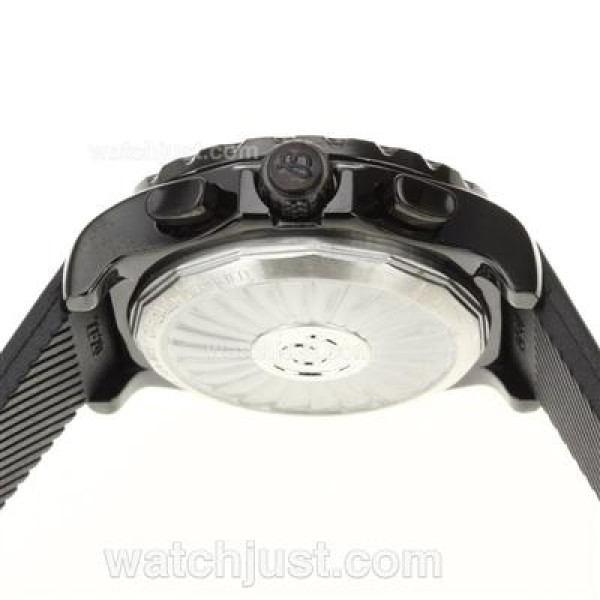 Breitling Emergency Digital Player PVD Case with Blue Dial-Rubber Strap