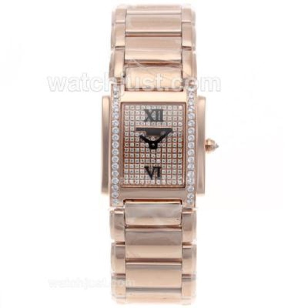 Patek Philippe Twenty-4 Full Rose Gold with Diamond Bezel and Dial-Lady Size