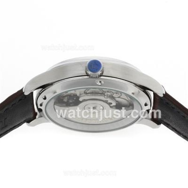 IWC Portuguese Automatic Number Markers with White Dial-Leather Strap