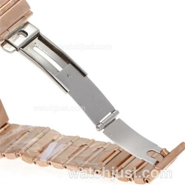 Omega Constellation Swiss ETA Movement Full Rose Gold Diamond Markers with MOP Dial