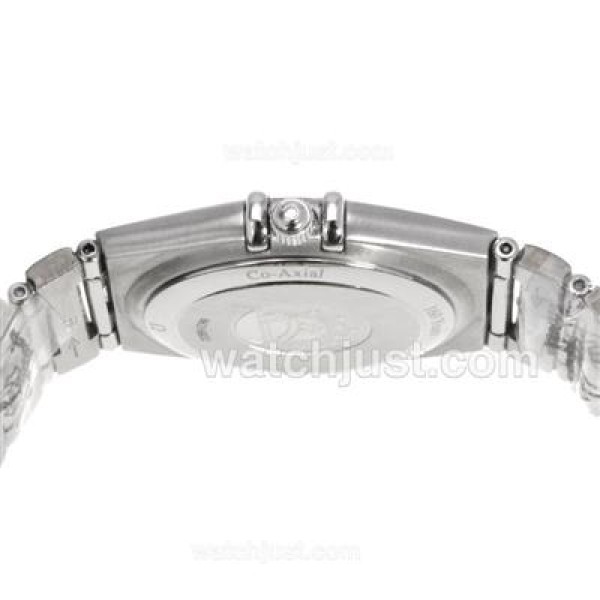 Omega Constellation Swiss ETA Movement Diamond Markers with Black Dial
