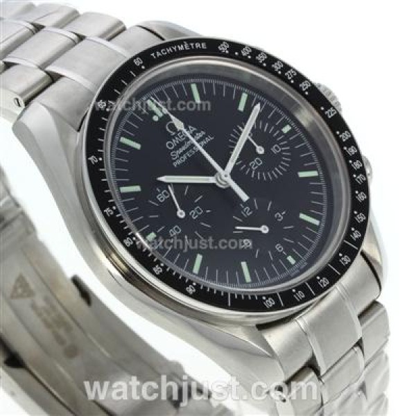 Omega Speedmaster Chronograph Lemania Movement with Black Dial