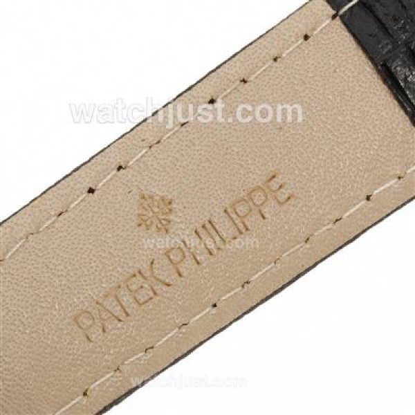 Patek Philippe Classic Automatic Rose Gold Case with Black Dial-Roman Markers
