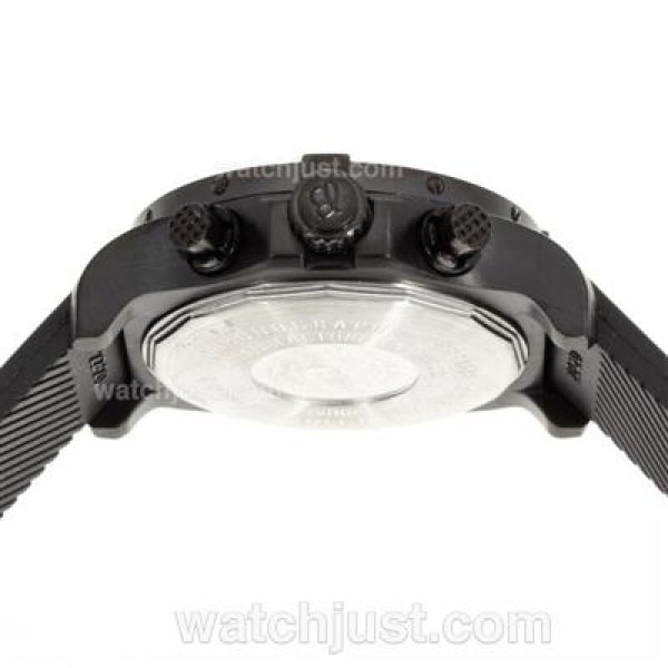 Breitling Colt Working Chronograph PVD Case with Black Dial-Rubber Strap