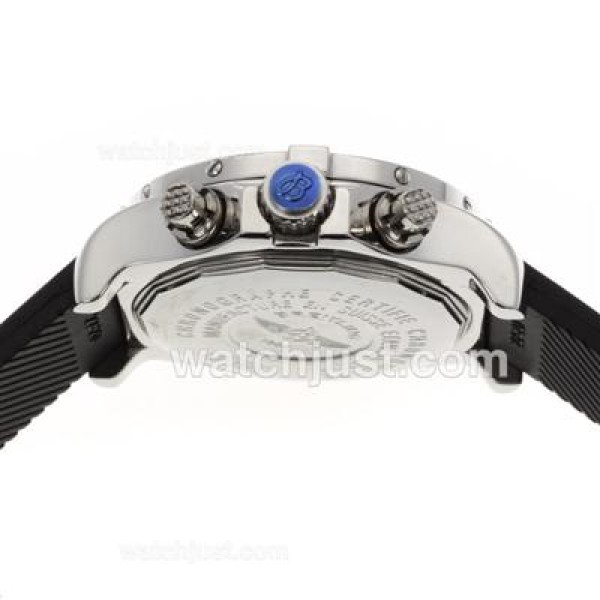 Breitling Colt Working Chronograph with Black Dial-Rubber Strap