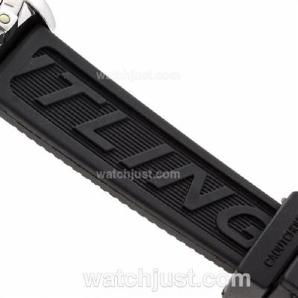 Breitling Colt Working Chronograph with Black Dial-Rubber Strap