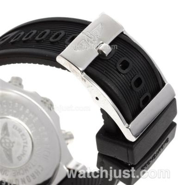 Breitling Colt Working Chronograph with Black Dial-Rubber Strap