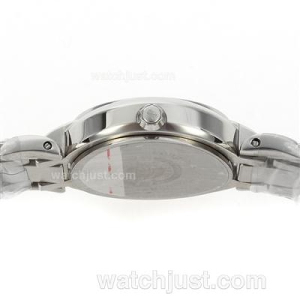 Longines PrimaLuna Diamond Markers with Black Dial S/S-Lady Size