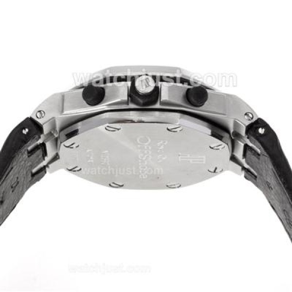 Audemars Piguet Royal Oak Offshore Working Chronograph with White Dial-Leather Strap