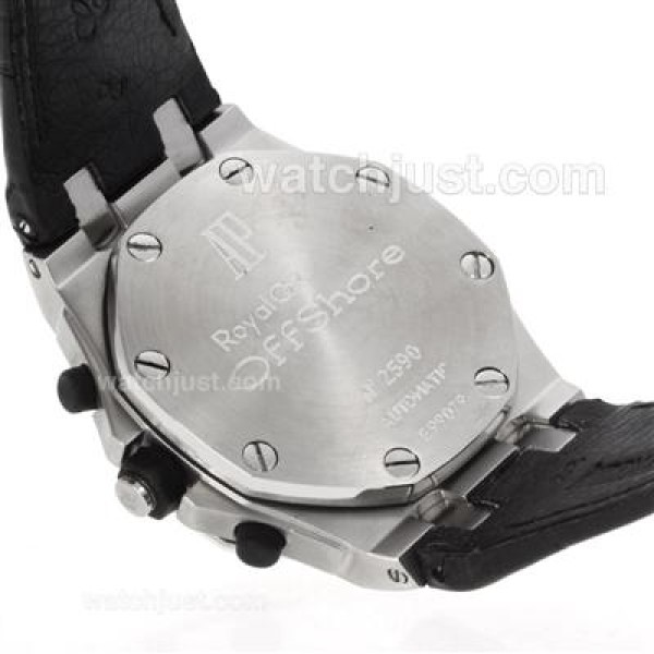 Audemars Piguet Royal Oak Offshore Working Chronograph with White Dial-Leather Strap