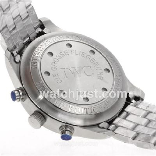 IWC Pilot Day-Date Working Chronograph with Black Dial S/S