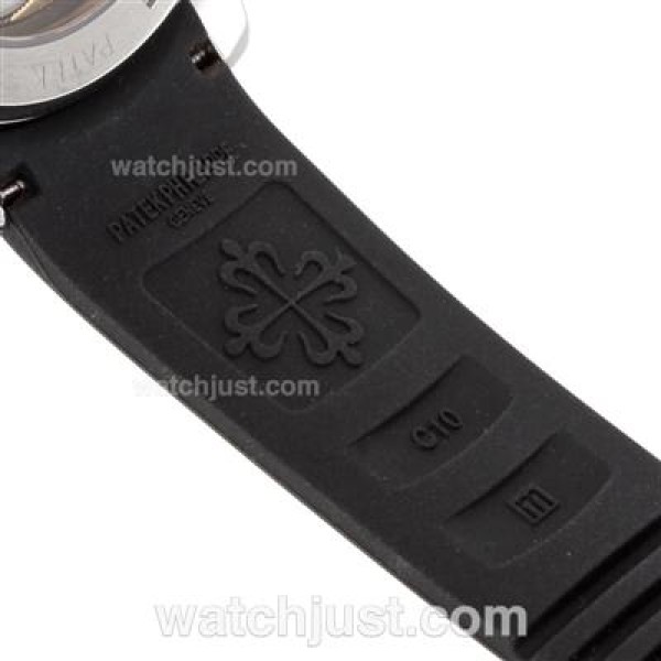 Patek Philippe Nautilus Automatic with Brown Dial-Rubber Strap