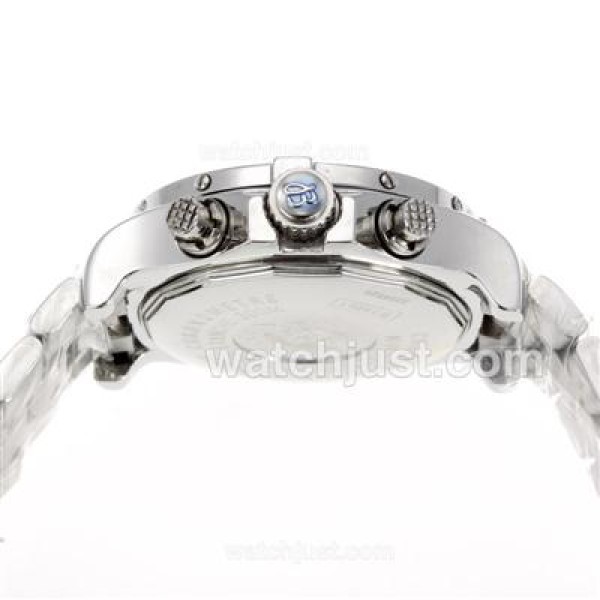 Breitling Super Avenger Working Chronograph with Black Dial S/S-Red Needles