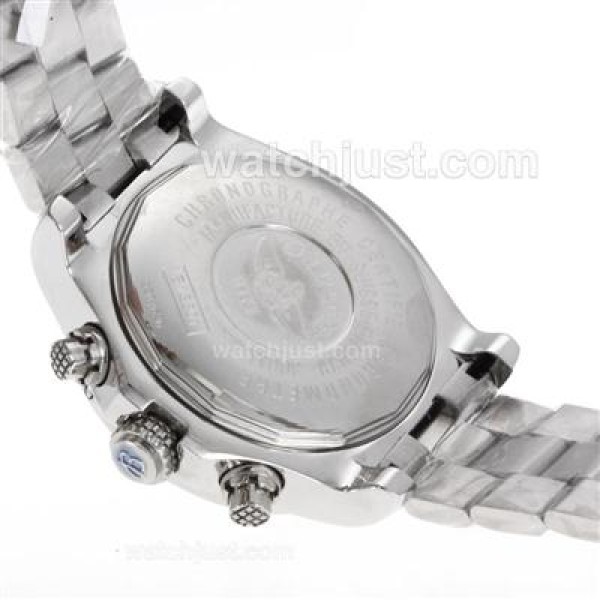 Breitling Super Avenger Working Chronograph with Black Dial S/S-Red Needles
